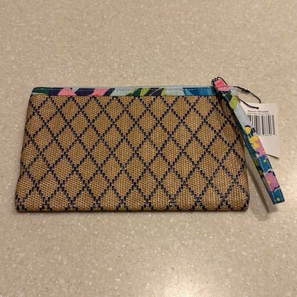 NWT Vera Bradley Marian Floral Beach Wristlet Zip Top - Picture 3 of 6
